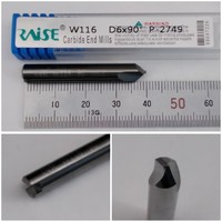  SILCA No. W116  スロット溝付   先端90° 2枚刃/長さ40mm /超硬カーバイトカッター  QUATTROCODE TRIAX用 