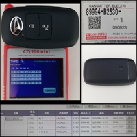 【パッケージ、電池無し、新品未登録】ダイハツ　ロゴマークロックボタン　TYPE A 3ボタンスマートキー  品番89994-B2530  適合タントLA650.660 2019/07～
