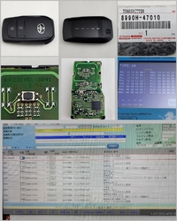 【販売開始】基盤番号3041 品番8990H-47010 互換品番47011 60型プリウス 2ボタン P4-BA 