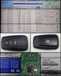 品番8990H-30010 220型クラウン 3ボタン 8A -88/ P04AA 背面黒