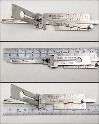 【ボルボ/ローバー】ドアハンドル内 片側逃げカット HU101 (10) V.3     2IN1  LISHI ピック＆デコーダ