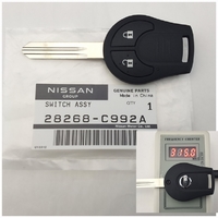  品番 28268-C992A ニッサン M396 新型2ボタンキーレス １本(キーブレード/ネジ付き) 
