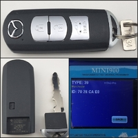 【中古 未使用美品】ID39 7953P表示無し マツダ　プッシュスタート用　トランク3ボタン　アドバンスキー純正品番G4YA-67-5DY
