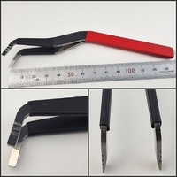 No.49同等品　 グリップ穴無し赤色　 幅の広い溝用   ３本溝入り Ｍ３８２.ＴＯＹ４８など用 幅3mm  全長14cmダブルテンション ステンレス