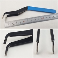 No.50同等品　グリップ穴無し青色　普通溝用 No.16改良型   3本溝付 幅約2.5mm  全長14cmダブルテンション ステンレス製