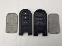 ダイハツ　トランクマーク3ボタン　砲弾型　 ボタン側カバー　2個セット(多少汚れ傷有り)