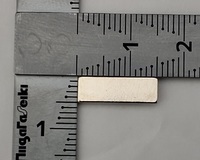 TOY2用シム　強力ネオジムマグネット　縦5mm　横15mm　厚み1.1mm