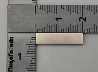 TOY2用シム　強力ネオジムマグネット　縦5mm　横20mm　厚み1mm