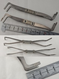 ダブルエックステンション 　ショートタイプ  2本セット 先端長さ約20mm　幅2.2←→2.6、3.0←→3.4mm　先端テーパー過加工