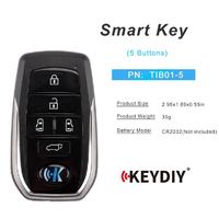 KEYDIY 品番TIB01-5 　8A /4D　兼用スマートキー　5ボタン