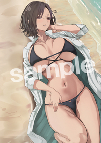 【予約】横に広がるたわわ複製原画 Artworks by けそシロウ