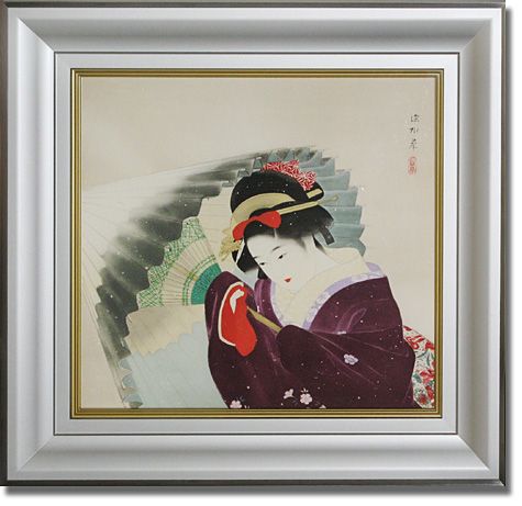 日本画 伊東深水、都鳥